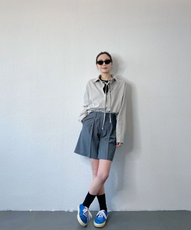 Grey Irregular Shirt #250217